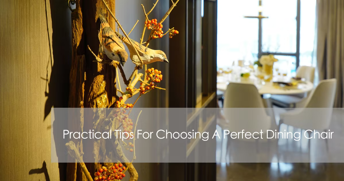 Practical Tips For Choosing A Perfect Dining Chair