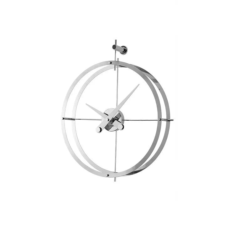 2 Puntos I Wall Clock - Chrome