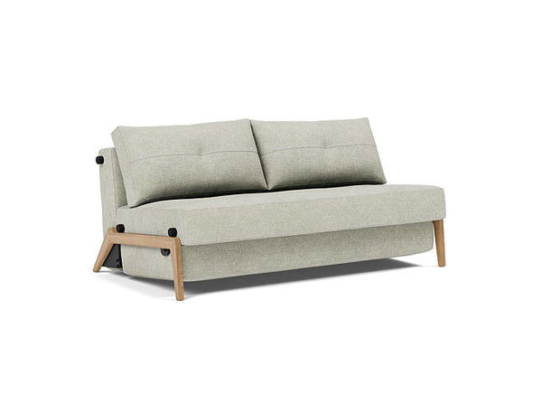 CUBED Deluxe 160 Wood Sofa Bed - 2 Seaters | OVO