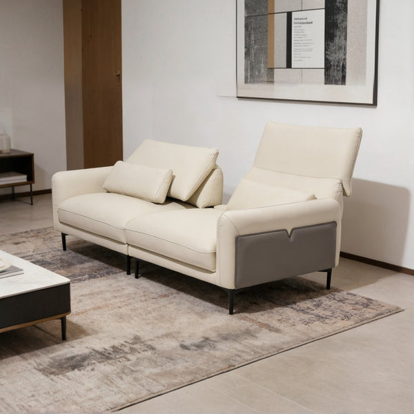 CORINA Leather Sofa - 2 Seaters | OVO