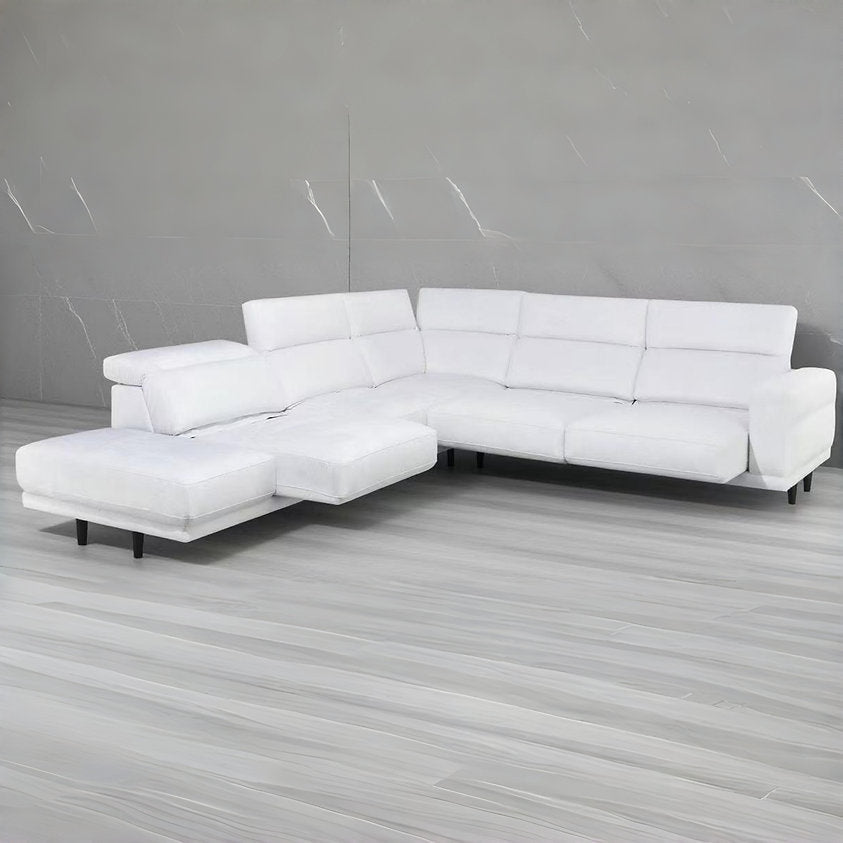 DARA Motorized Leather Sofa - Large L-shape
