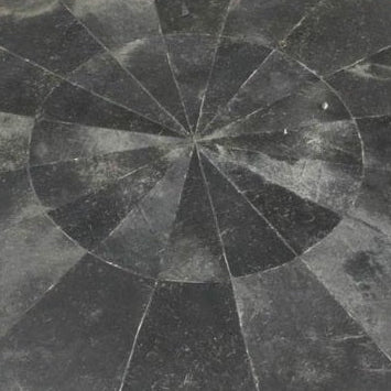 DOUBLE Circle Cowhide Black Rug | OVO