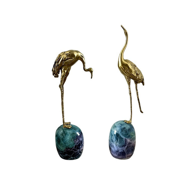 Golden Crane on Stone | OVO