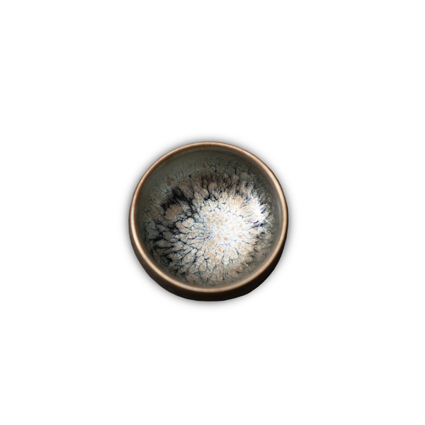 Handmade Reactive Tea Cup, Sliver