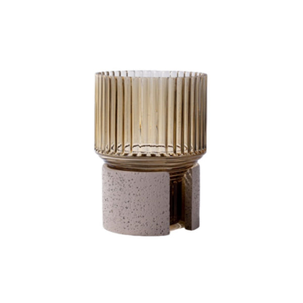 MASON Glass Vase - Brown