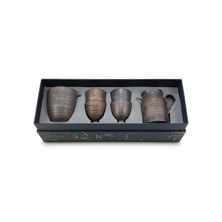 Rust Glaze Ceramic Tea Set - OVO