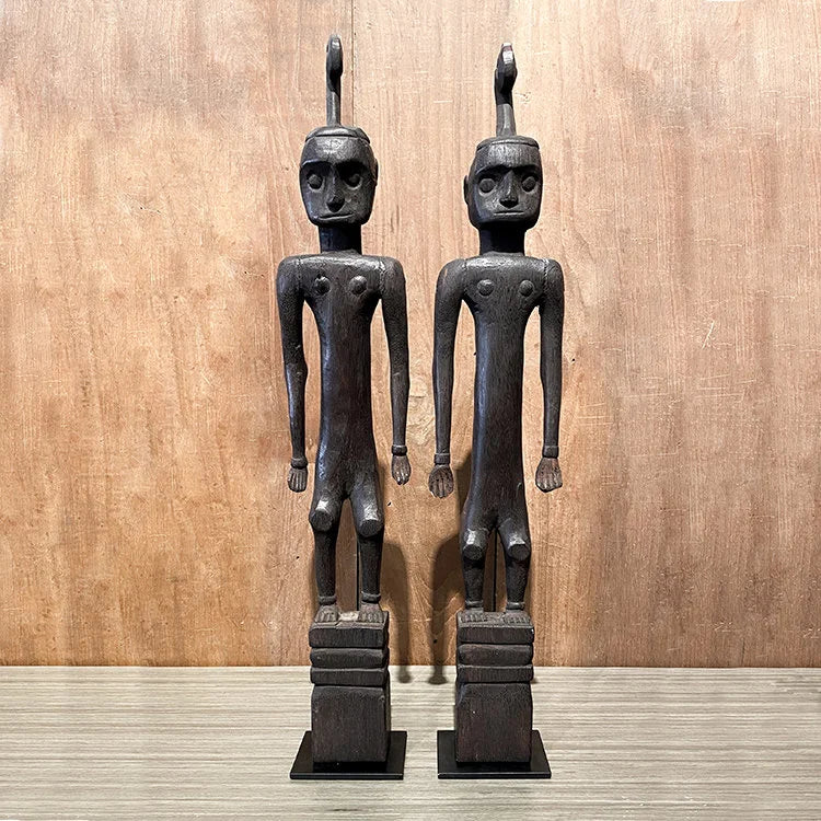 Wooden Dayak Figure #8 Set of 2 | OVO