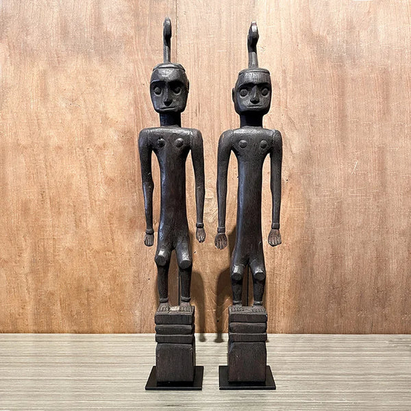 Wooden Dayak Figure #8 Set of 2 | OVO