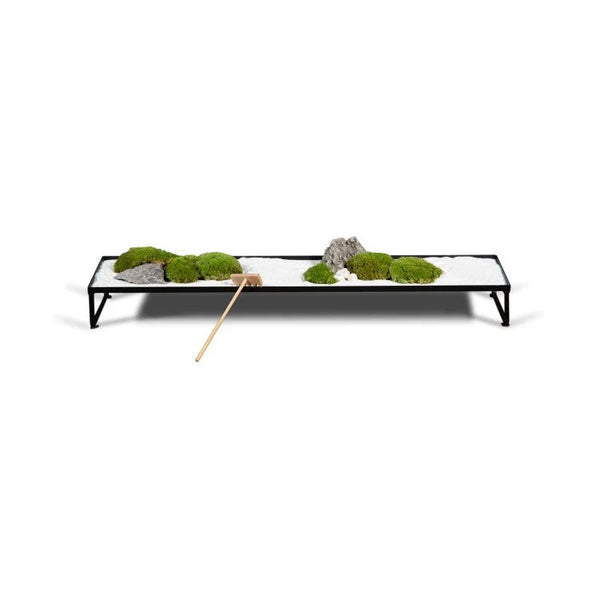 Zen Garden on Rectangle Iron Tray | OVO