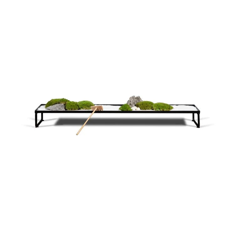 Zen Garden on Rectangle Iron Tray | OVO