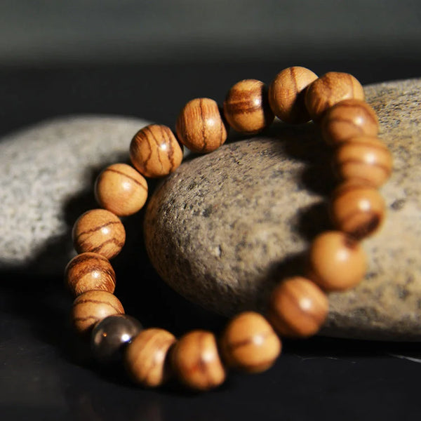 AGARWOOD Beads Bracelet with 925 Silver Ball