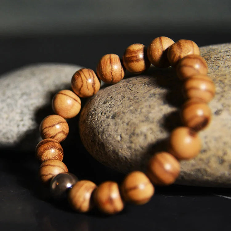 AGARWOOD Beads Bracelet with 925 Silver Ball