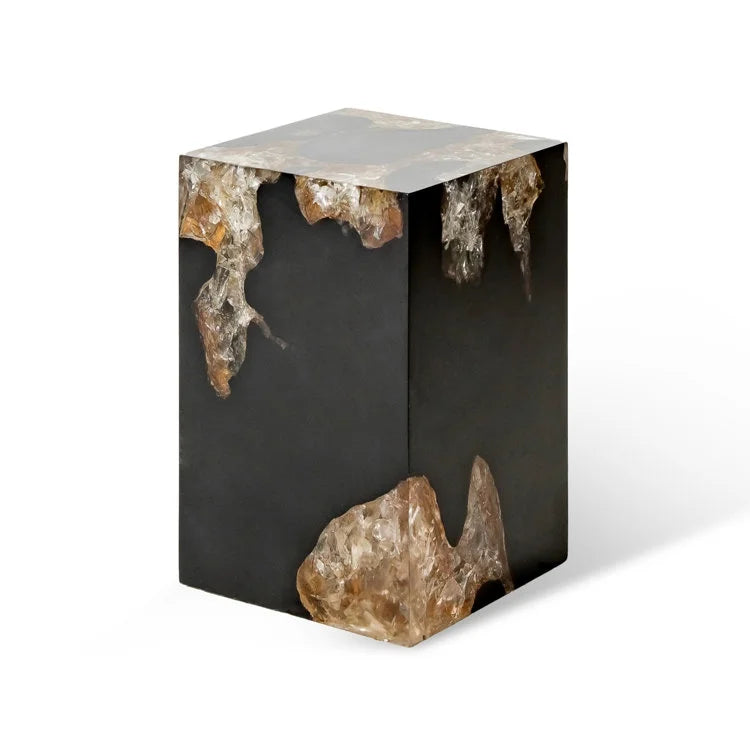AQUA Block Stool - Black | OVO