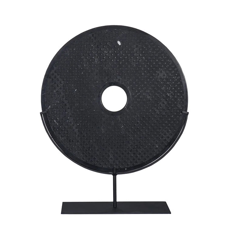BLACK Disc in Polka Dot Pattern w/ Stand | OVO