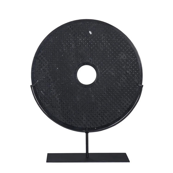 BLACK Disc in Polka Dot Pattern w/ Stand | OVO