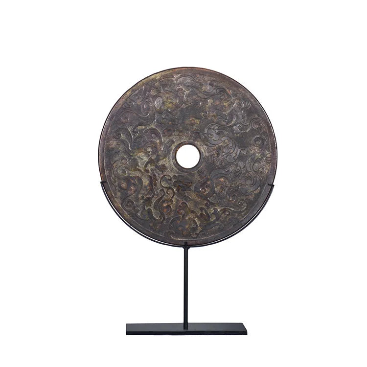BLACK Stone in Dragon Pattern w/ Stand  | OVO