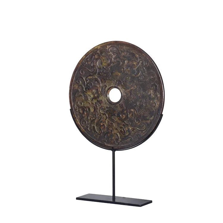 BLACK Stone in Dragon Pattern w/ Stand  | OVO