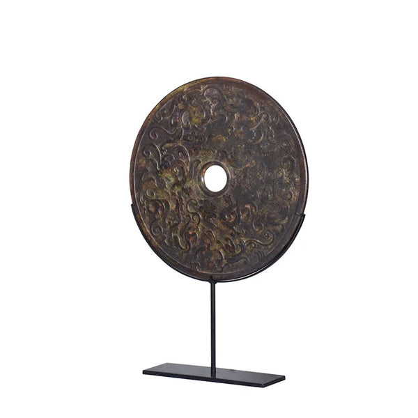BLACK Stone in Dragon Pattern w/ Stand  | OVO