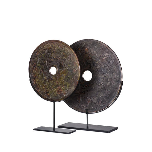BLACK Stone in Dragon Pattern w/ Stand  | OVO