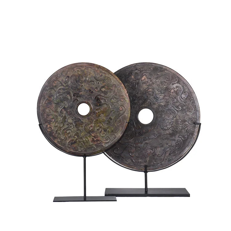 BLACK Stone in Dragon Pattern w/ Stand  | OVO