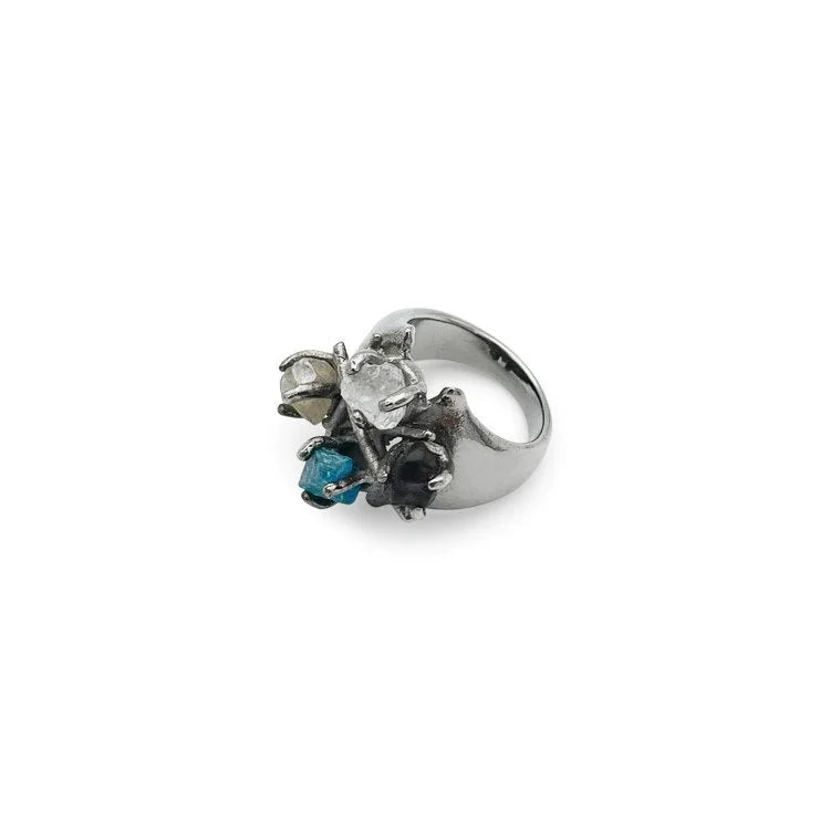 BRASS Ring with Gem Stone #2