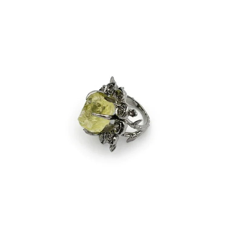 BRASS Ring with Gem Stone #3