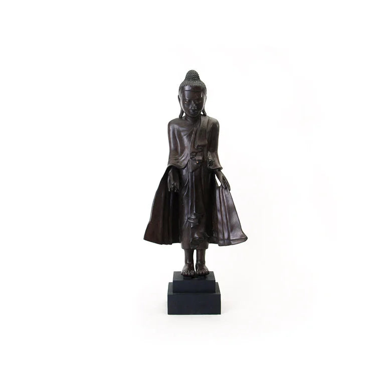 Mandalay Style Bronze Standing Buddha - OVO