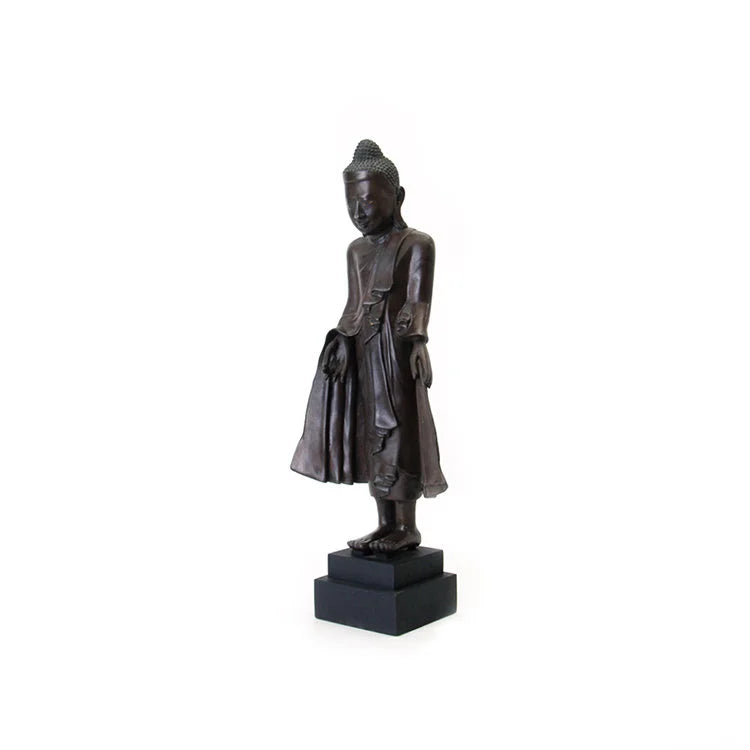 Mandalay Style Bronze Standing Buddha - OVO