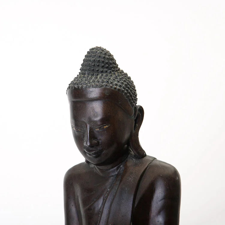 Mandalay Style Bronze Standing Buddha - OVO