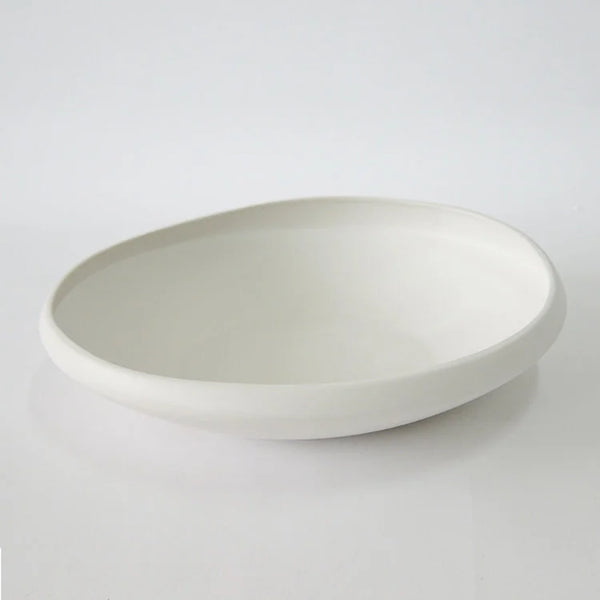 FLAT Ceramic Vase, White | OVO