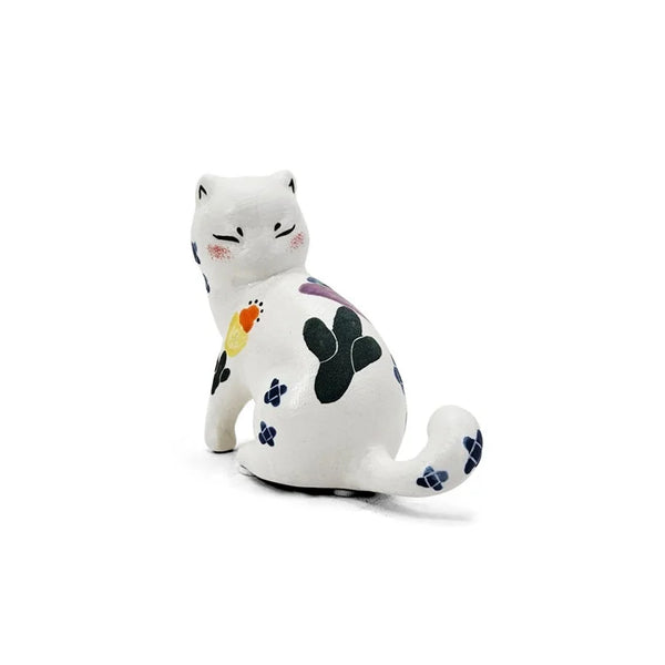 CERAMIC White Cat - Mini Floral | OVO