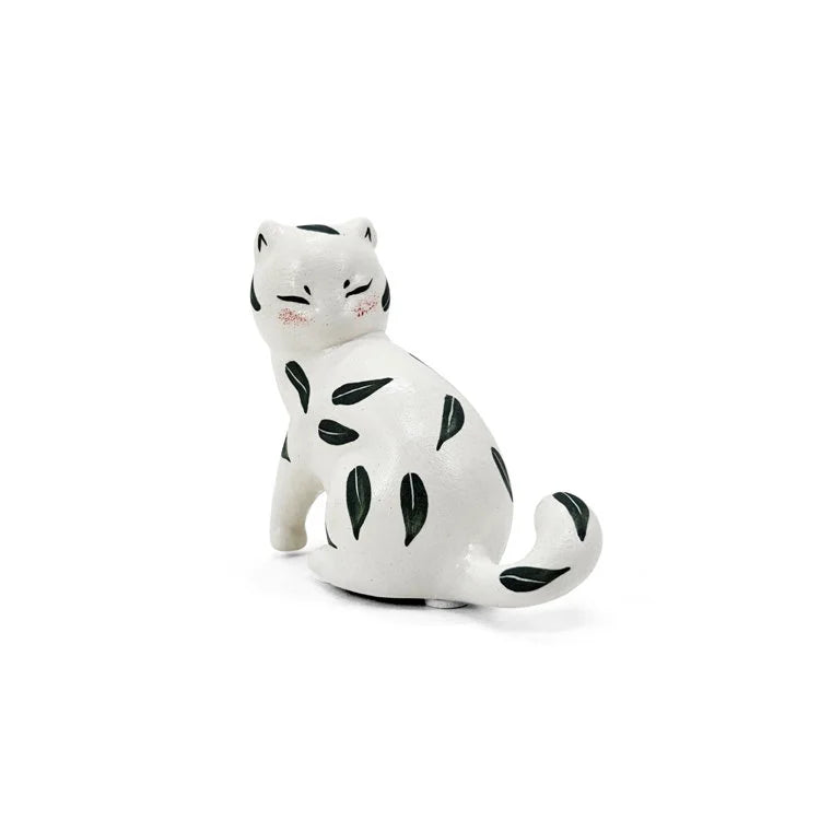 CERAMIC White Cat - Leaf | OVO
