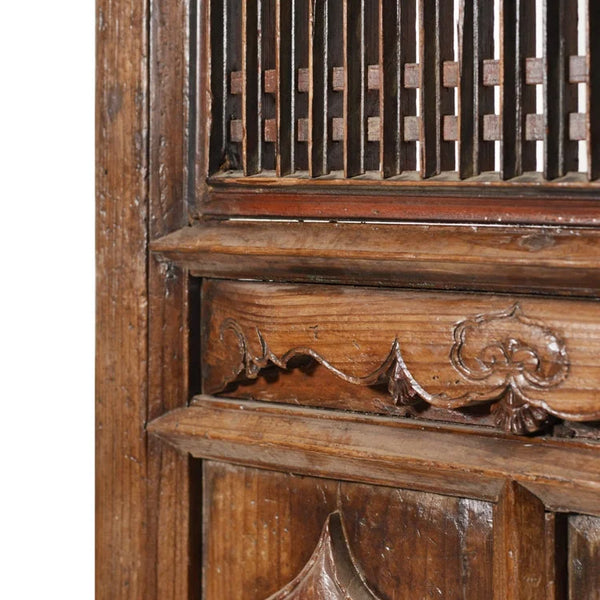 Chinese Old Wooden Screen (2 Panel) | OVO