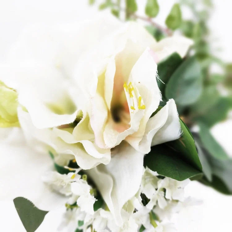 Closer Grey Pot with Artificial Flower - Tall | OVO