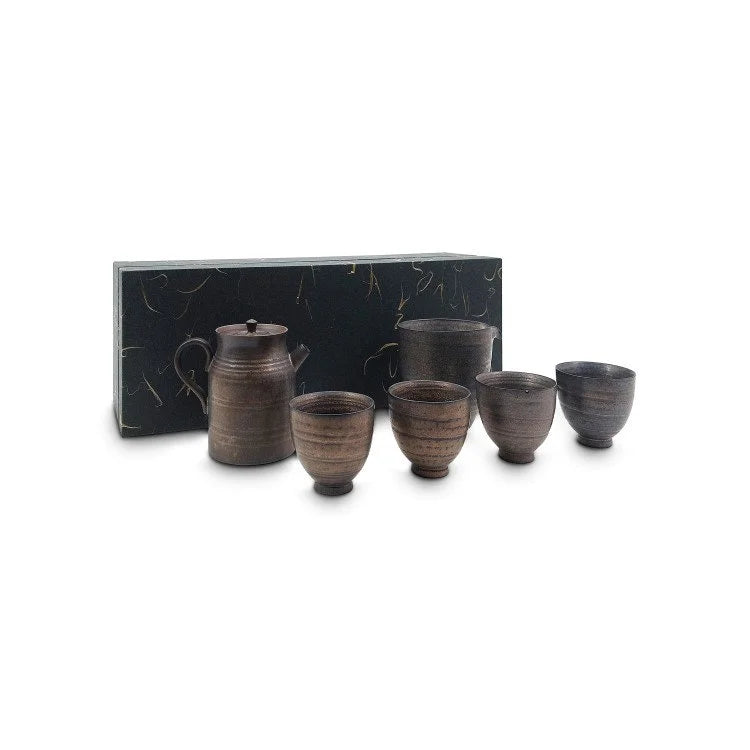 Rust Glaze Ceramic Tea Set - OVO