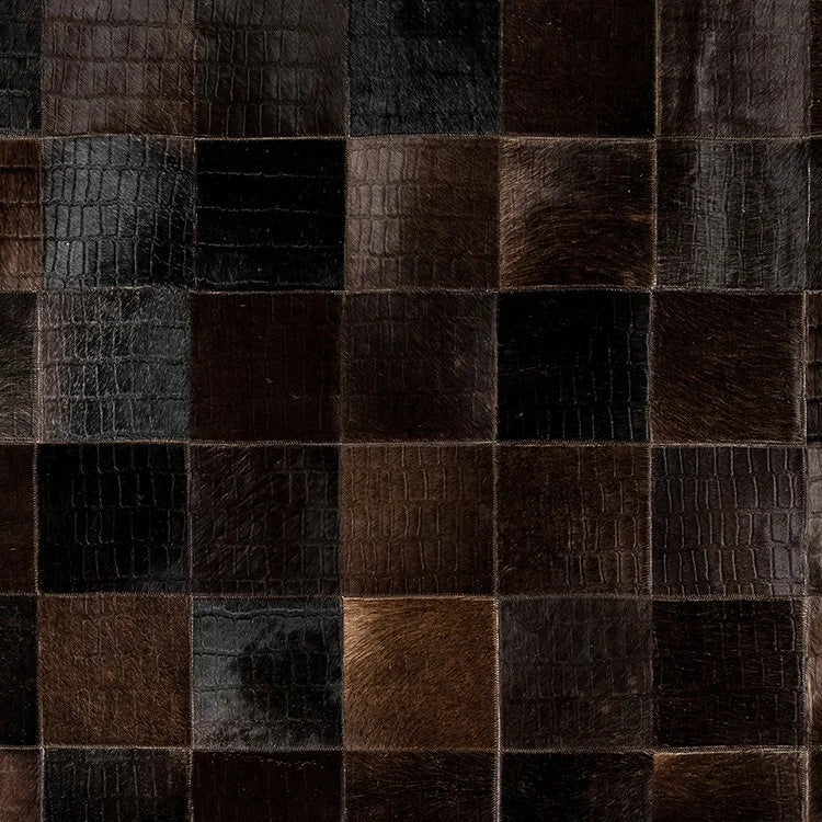 COW HIDE in Tribe Cola Rug