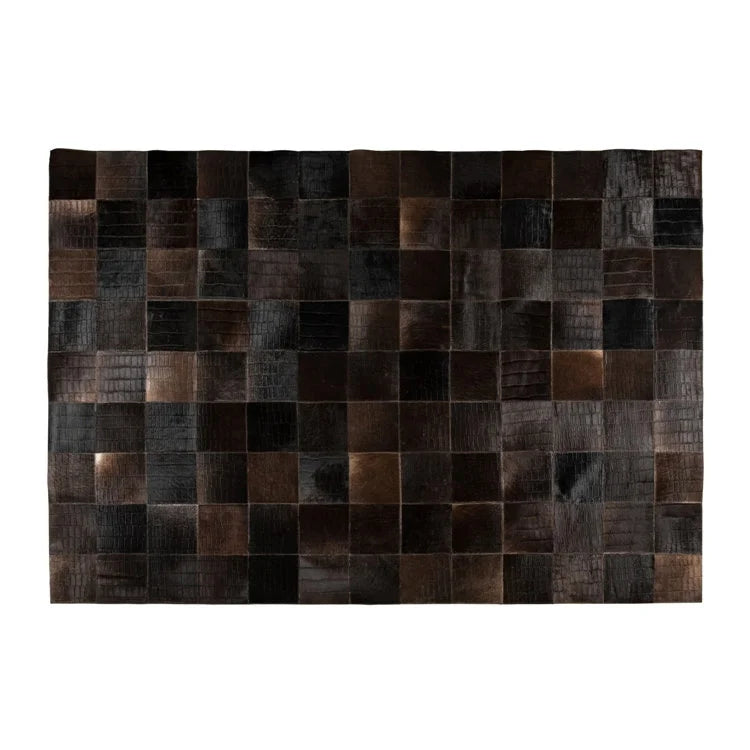 COW HIDE in Tribe Cola Rug
