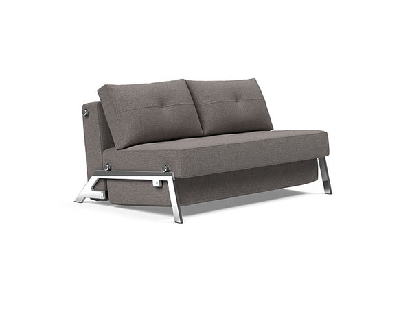 CUBED 02 DELUXE 140 Chrome Sofa Bed - 2 Seaters