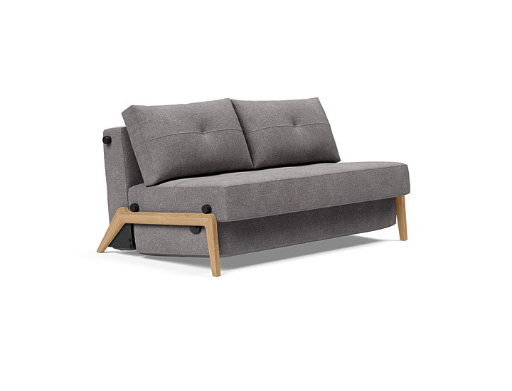 Cubed 02 Deluxe 120 & 140 Wood Sofa Bed - 2 Seaters | OVO