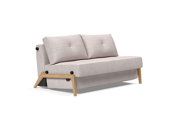 Cubed 02 Deluxe 120 & 140 Wood Sofa Bed - 2 Seaters | OVO