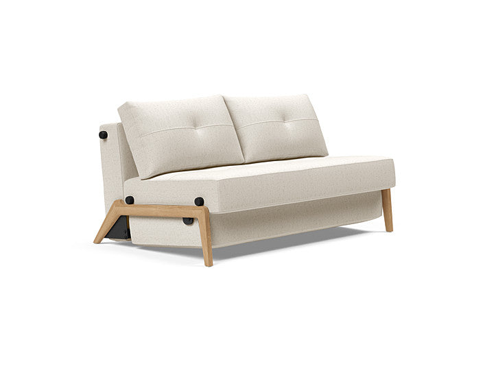 Cubed 02 Deluxe 120 & 140 Wood Sofa Bed - 2 Seaters | OVO