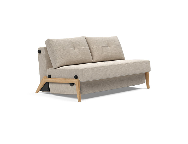 Cubed 02 Deluxe 120 & 140 Wood Sofa Bed - 2 Seaters | OVO