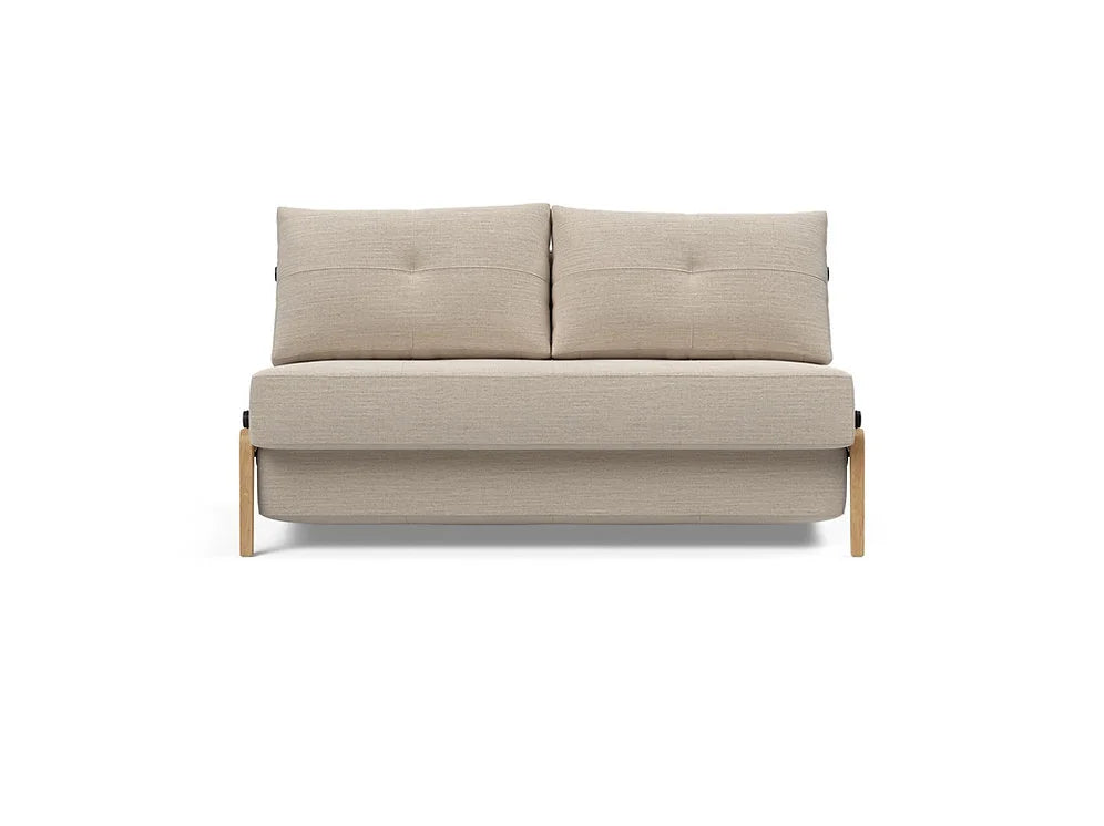 CUBED Deluxe 160 Wood Sofa Bed - 2 Seaters