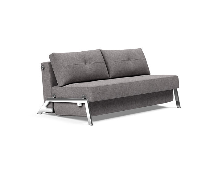 Cubed Deluxe 160 Chrome Sofa Bed - 2 Seaters | OVO