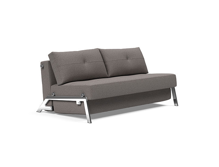 Cubed Deluxe 160 Chrome Sofa Bed - 2 Seaters | OVO