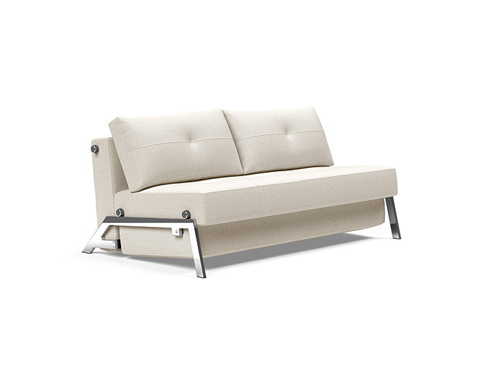 Cubed Deluxe 160 Chrome Sofa Bed - 2 Seaters | OVO