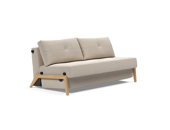 CUBED Deluxe 160 Wood Sofa Bed - 2 Seaters