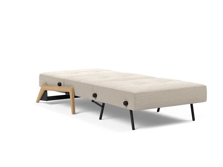 CUBED Deluxe 90 Wood Sofa Bed - Single Seater