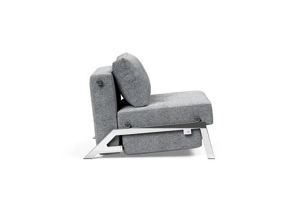 CUBED Deluxe 160 Chrome Sofa Bed - 2 Seaters