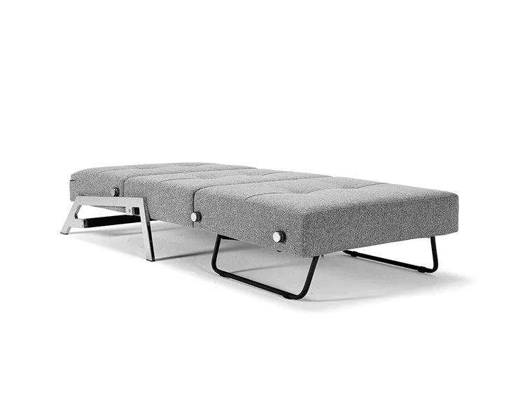 CUBED Deluxe 90 Chrome Sofa Bed - Single Seater